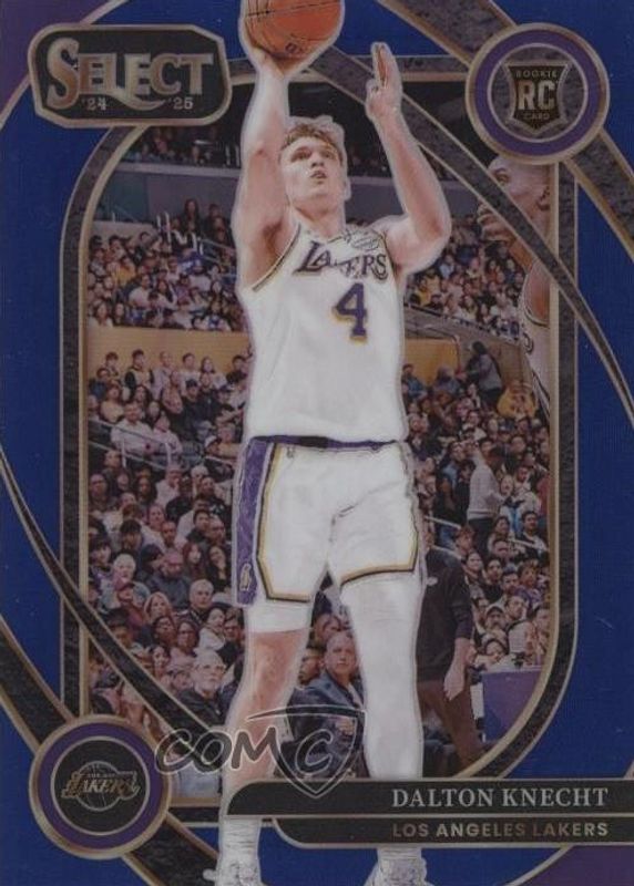 Dalton Knecht 2024 Select #276 Courtside Blue Prizm Rookie RAW