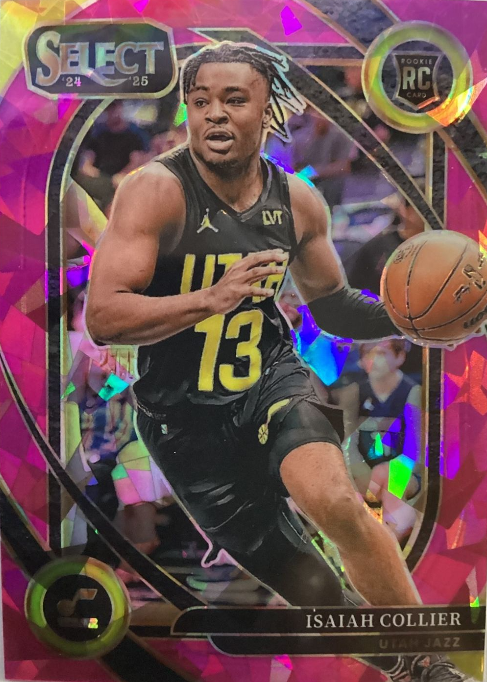 Isaiah Collier 2024 Select #279 Courtside Pink Cracked Ice /99