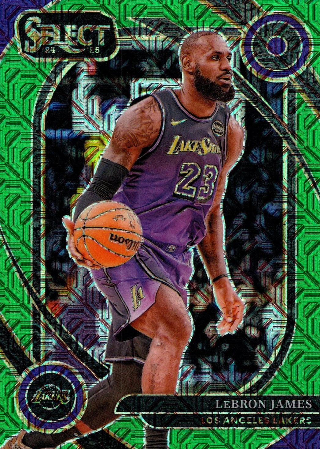 LeBron James 2024 Select #241 Courtside Green Mojo Price Guide