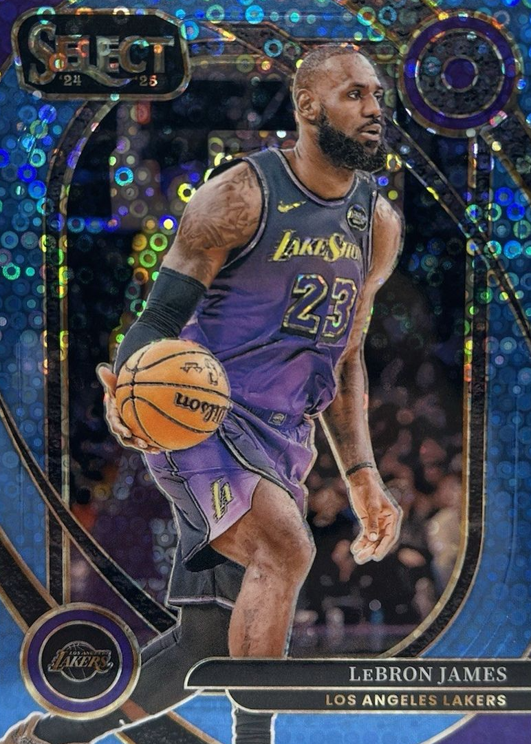 LeBron James 2024 Select #241 Courtside Light Blue Disco /99 Price