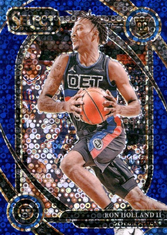 Ron Holland II 2024 Select #275 Courtside Blue Disco /25 Rookie RAW