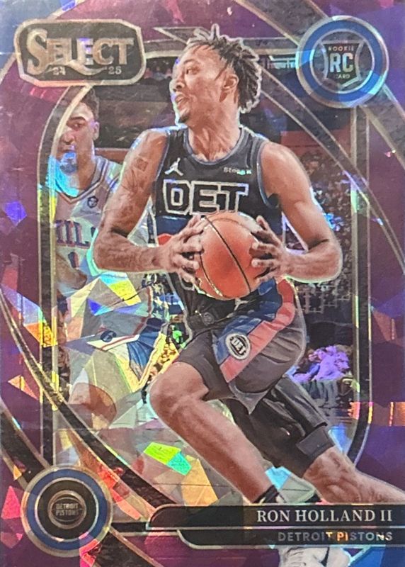 Ron Holland II 2024 Select #275 Courtside Purple Cracked Ice /99 Rookie RAW
