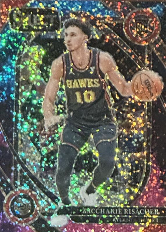 Zaccharie Risacher 2024 Select #289 Courtside Cosmic /(SSP) Rookie RAW