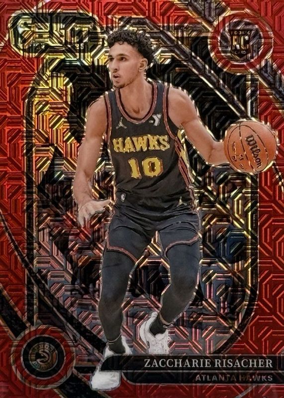 Zaccharie Risacher 2024 Select #289 Courtside Red Mojo /20 Rookie RAW