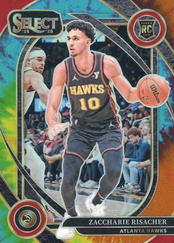 Zaccharie Risacher 2024 Select #289 Courtside Tie-Dye /25 Rookie RAW