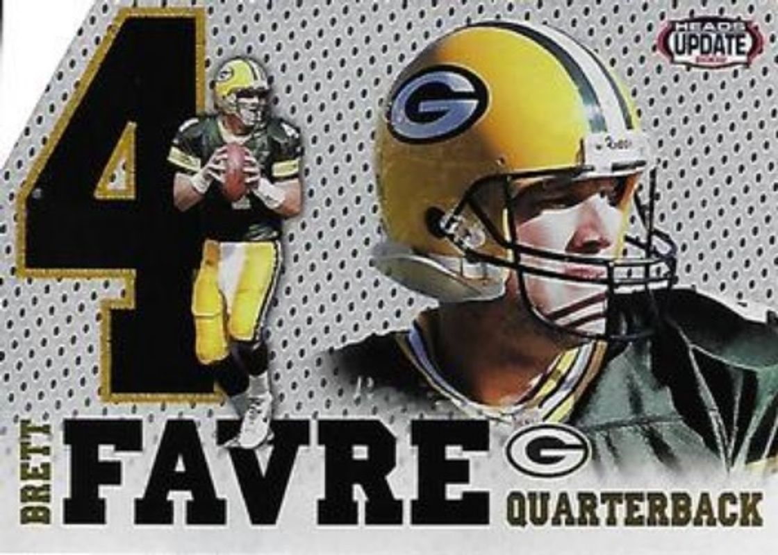 Brett Favre 2002 Pacific Heads Update #9 Big Numbers RAW