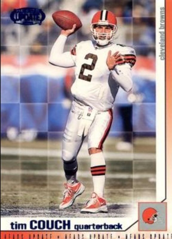 Tim Couch 2002 Pacific Heads Update #41 Blue RAW