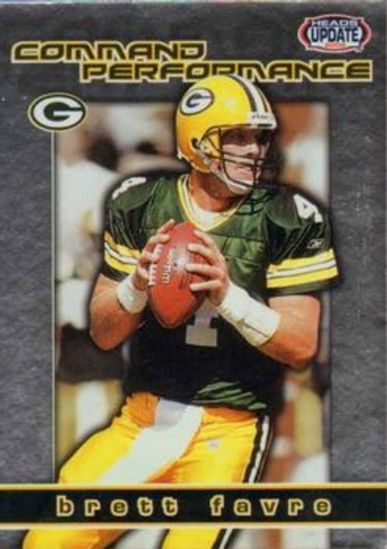 Brett Favre 2002 Pacific Heads Update #6 Command Performance RAW
