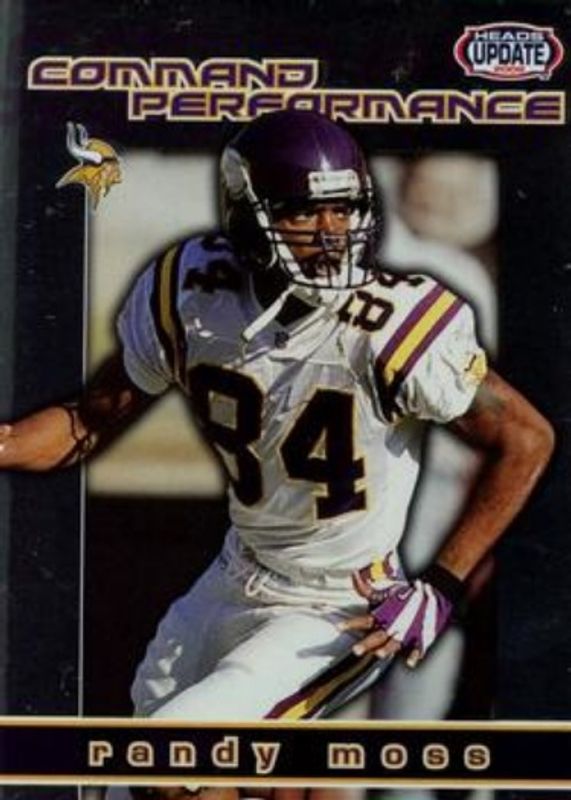 Randy Moss 2002 Pacific Heads Update #10 Command Performance RAW