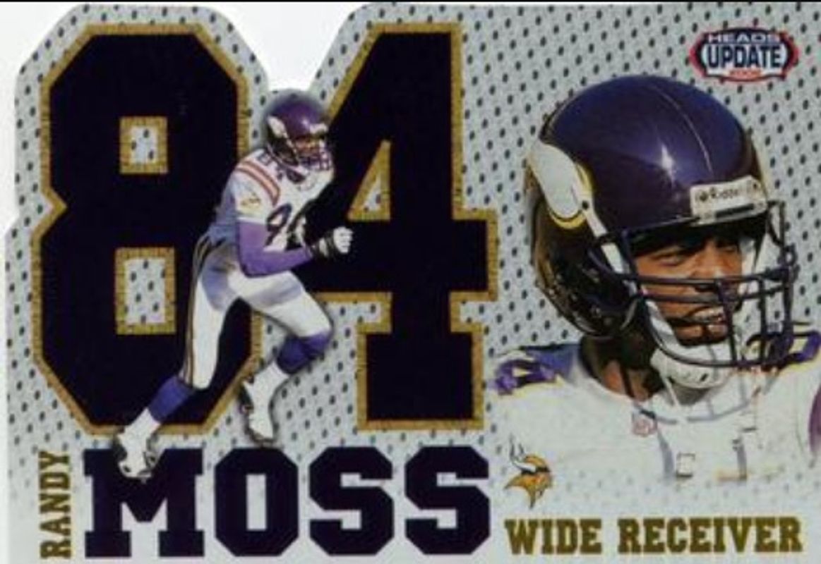 Randy Moss 2002 Pacific Heads Update #14 Big Numbers RAW