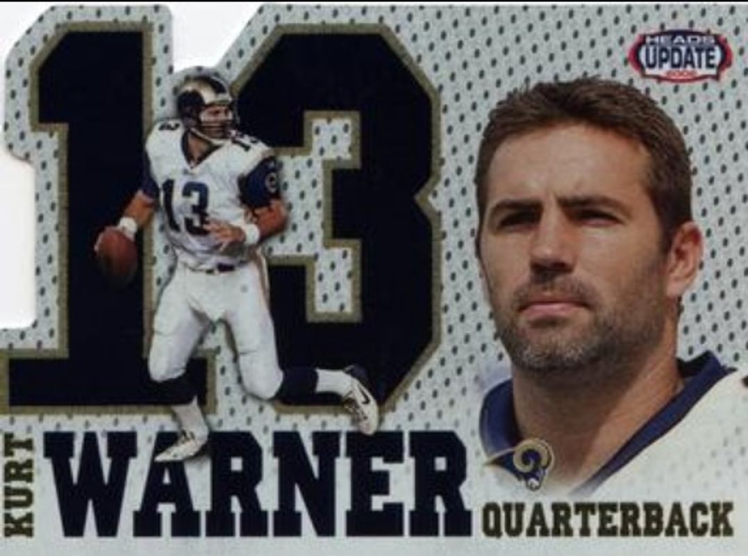 Kurt Warner 2002 Pacific Heads Update #19 Big Numbers RAW