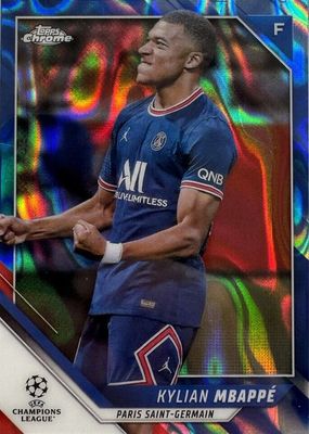 2021 Topps Chrome UEFA Champions League #1 Blue Lava Refractor