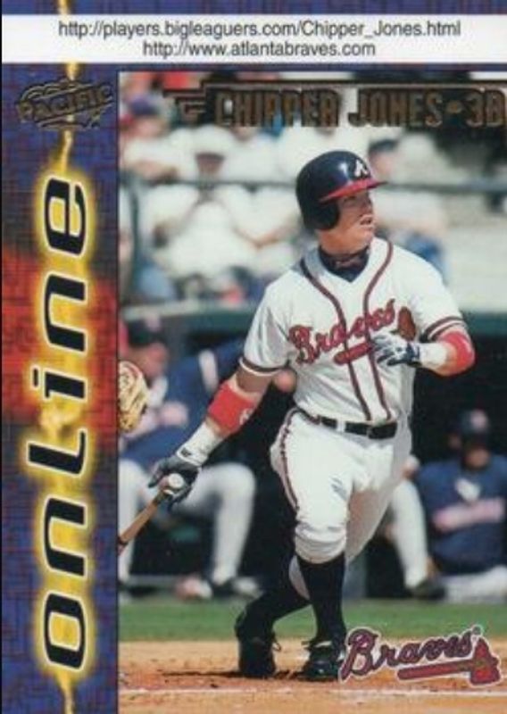Chipper Jones 1998 Pacific Online #63b Web Cards RAW