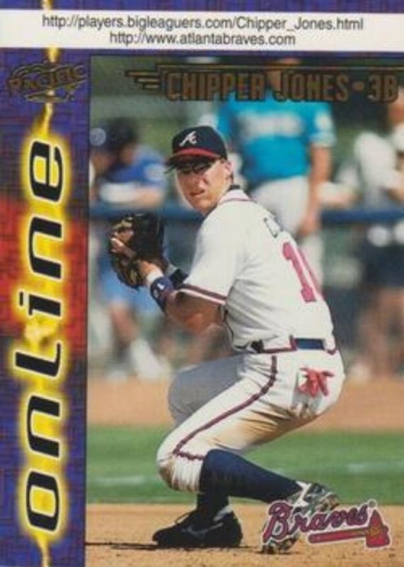 Chipper Jones 1998 Pacific Online #63a Web Cards RAW