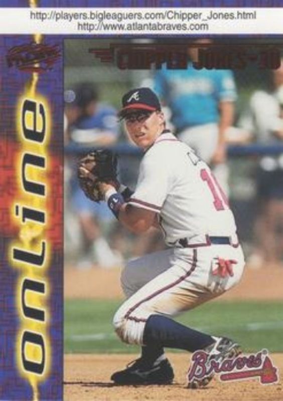 Chipper Jones 1998 Pacific Online #63a Red RAW