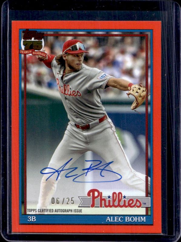 Alec Bohm Baseball Cards Price Guide - Sports Card Investor