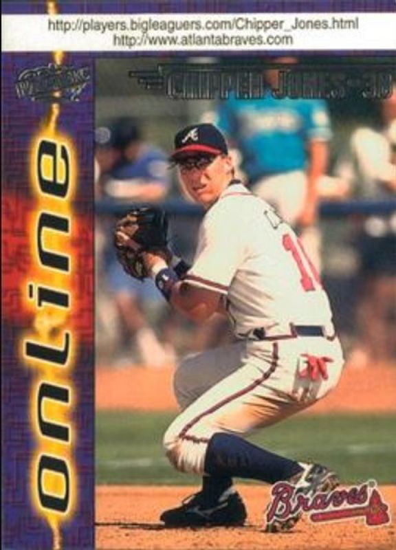 Chipper Jones 1998 Pacific Online #63a Base RAW