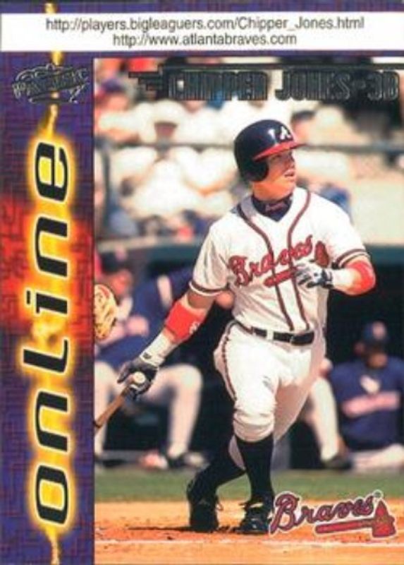 Chipper Jones 1998 Pacific Online #63b Base RAW