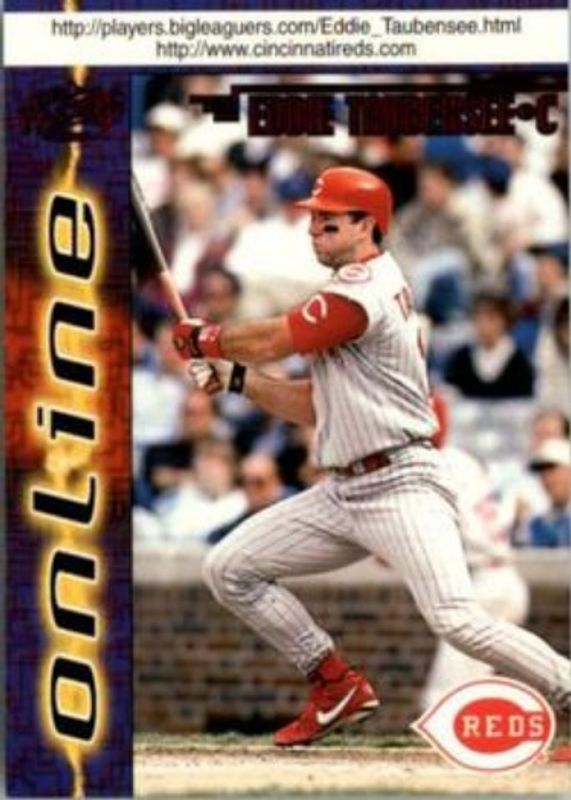 Eddie Taubensee 1998 Pacific Online #203 Red RAW