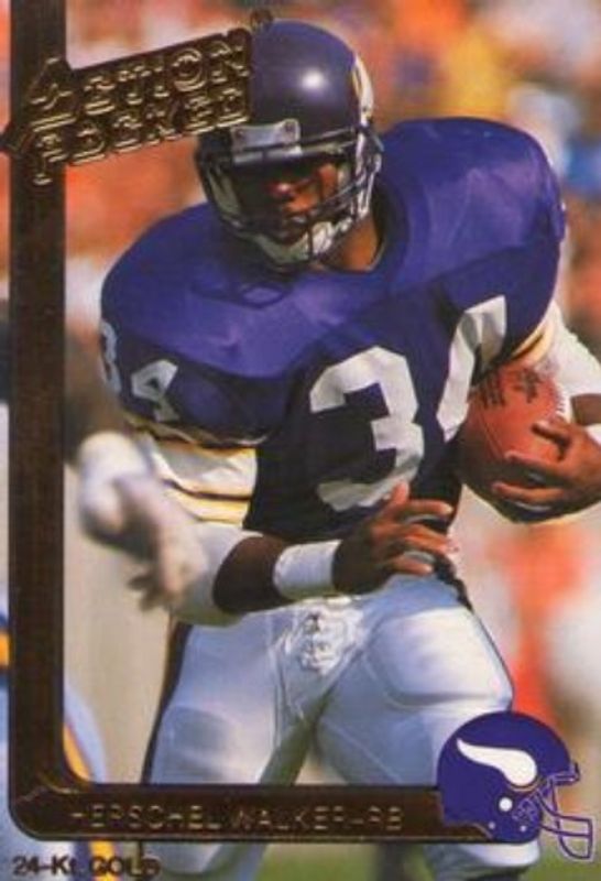 Herschel Walker 1991 Action Packed #29G 24K Gold RAW