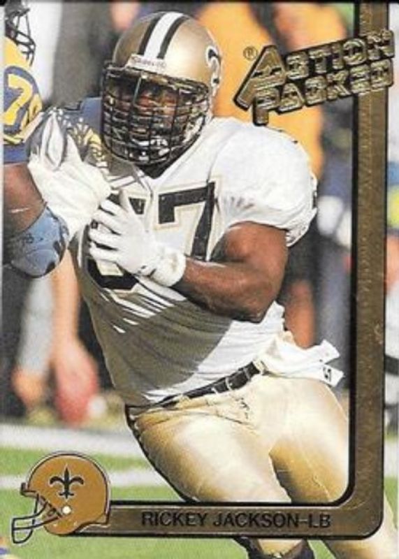 Rickey Jackson 1991 Action Packed #174b Base RAW