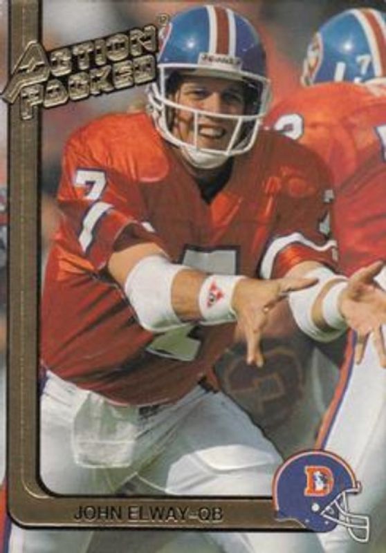 John Elway 1991 Action Packed #63 Base RAW