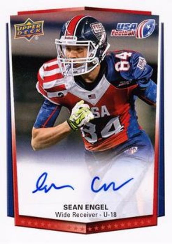 Sean Engel 2015 Upper Deck USA #89 Autograph RAW