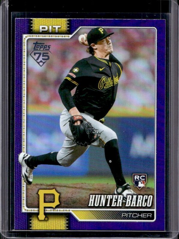 Hunter Barco 2026 Topps Series 2 #398 Purple Rainbow Foil /250 Price ...