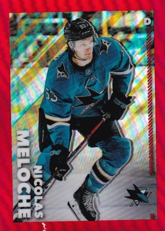 2022 Topps Chrome NHL Sticker Collection #407 Red Refractor /5