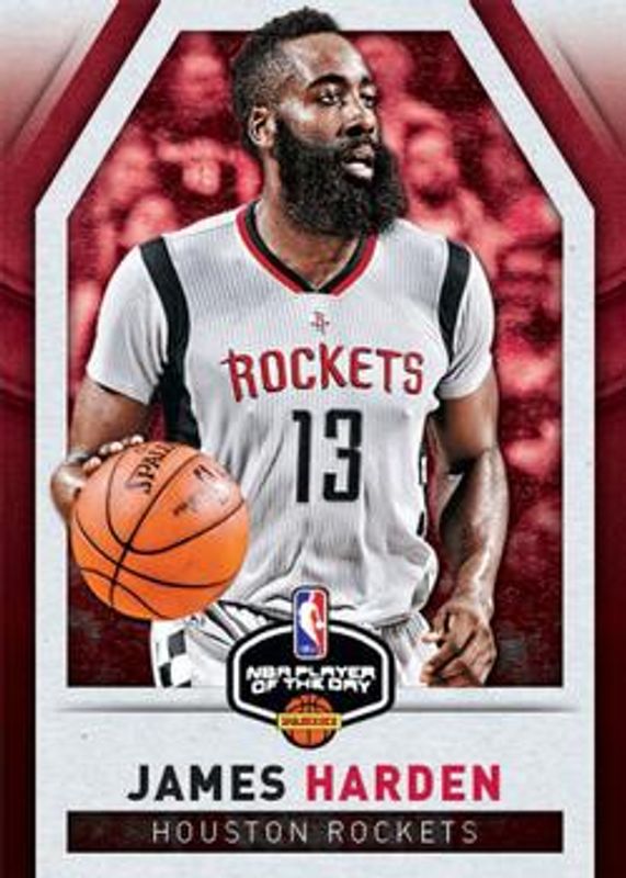 James Harden 2015 Panini Player of the Day #10 Base RAW