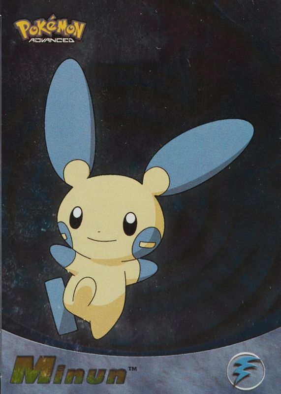 Minun 2003 Topps Advanced #57 Foil RAW TCG (LIGHTLY PLAYED)