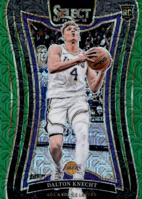 Dalton Knecht 2024 Select #373 Mezzanine Green Mojo Rookie RAW