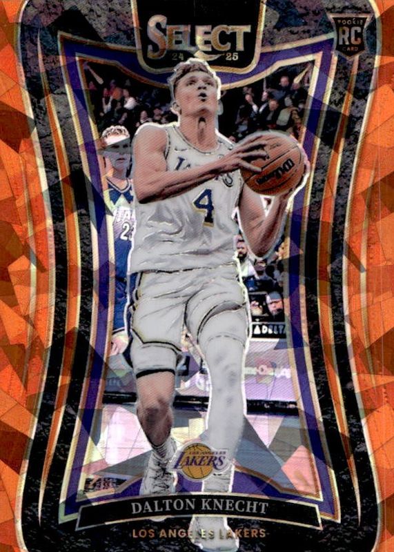Dalton Knecht 2024 Select #373 Mezzanine Orange Cracked Ice /275 Rookie RAW