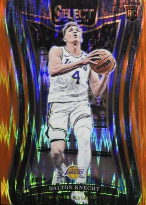 Dalton Knecht 2024 Select #373 Mezzanine Orange Flash Rookie RAW