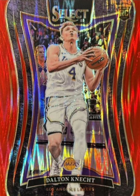 Dalton Knecht 2024 Select #373 Mezzanine Red Flash /299 Rookie RAW