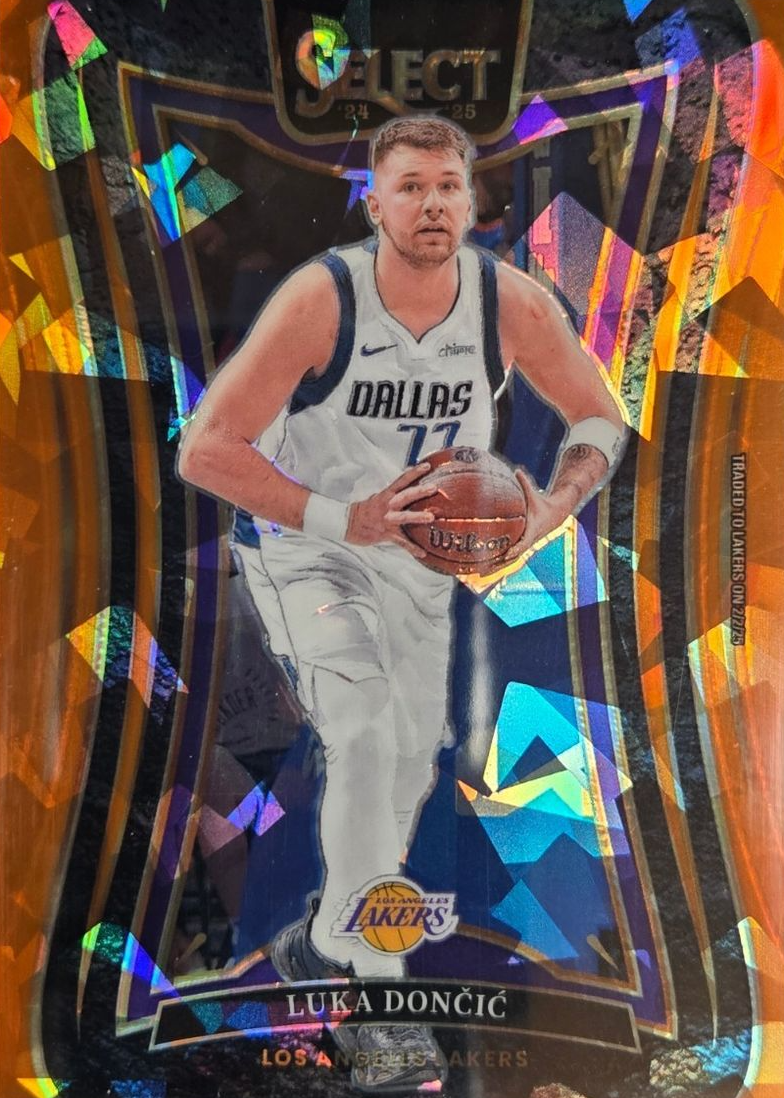 Luka Doncic 2024 Select #347 Mezzanine Orange Cracked Ice /275