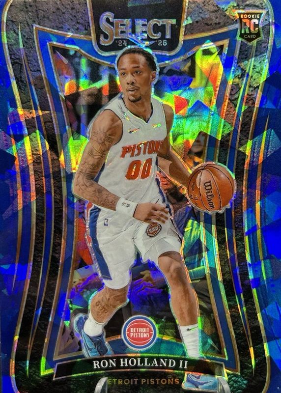 Ron Holland II 2024 Select #370 Mezzanine Blue Cracked Ice Rookie RAW