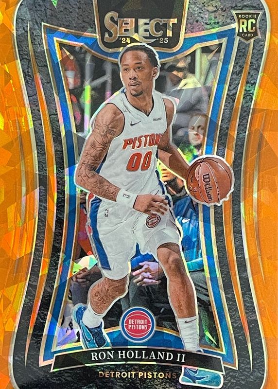 Ron Holland II 2024 Select #370 Mezzanine Orange Cracked Ice /275 Rookie RAW