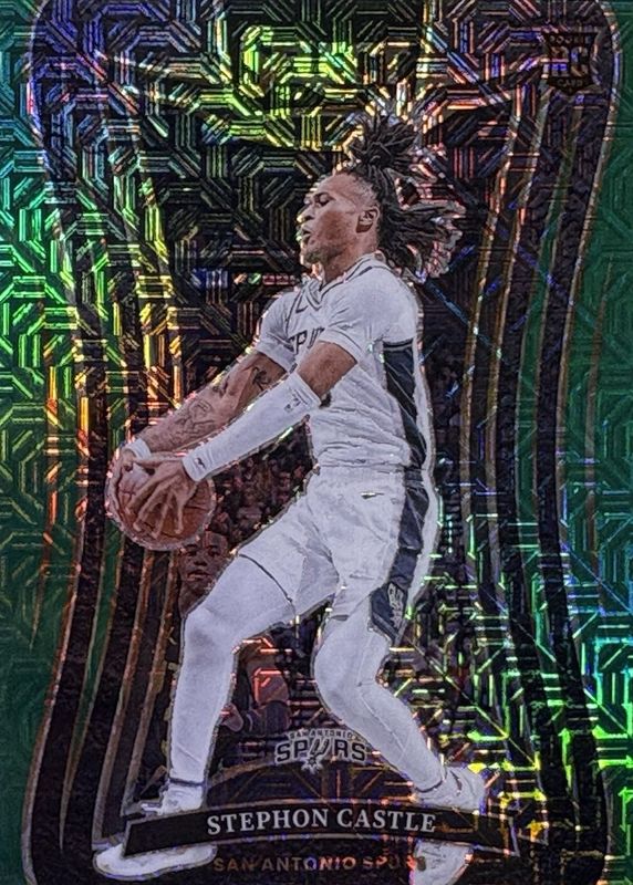 Stephon Castle 2024 Select #388 Mezzanine Green Mojo Rookie RAW