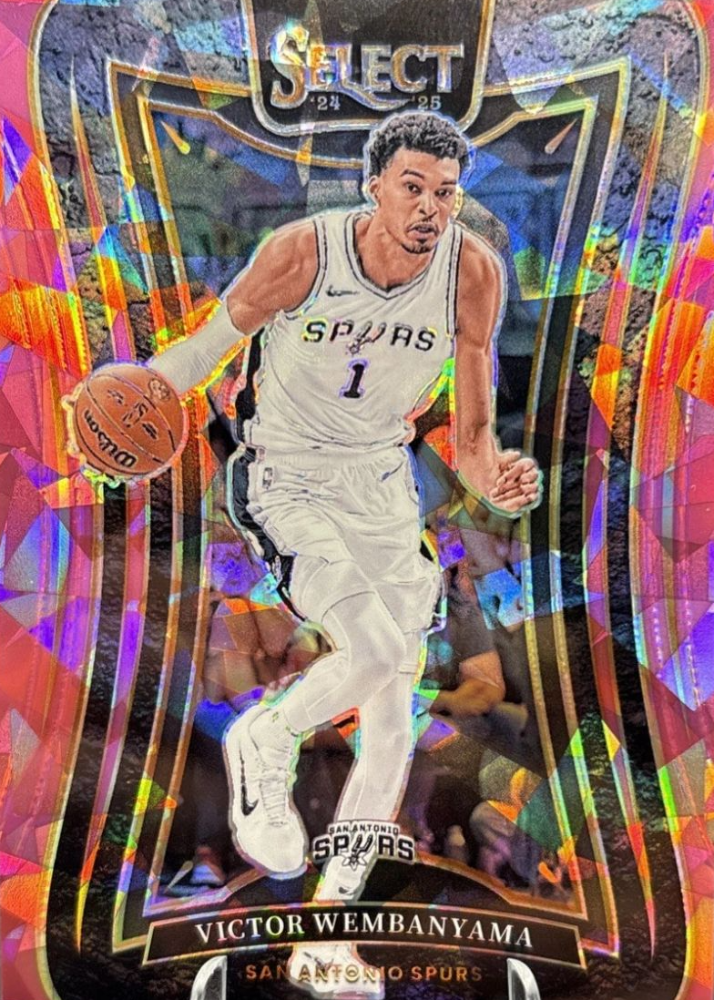 Victor Wembanyama 2024 Select #309 Mezzanine Pink Cracked Ice /99
