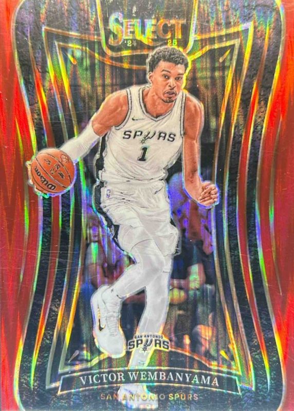 Victor Wembanyama 2024 Select #309 Mezzanine Red Flash /299 Price