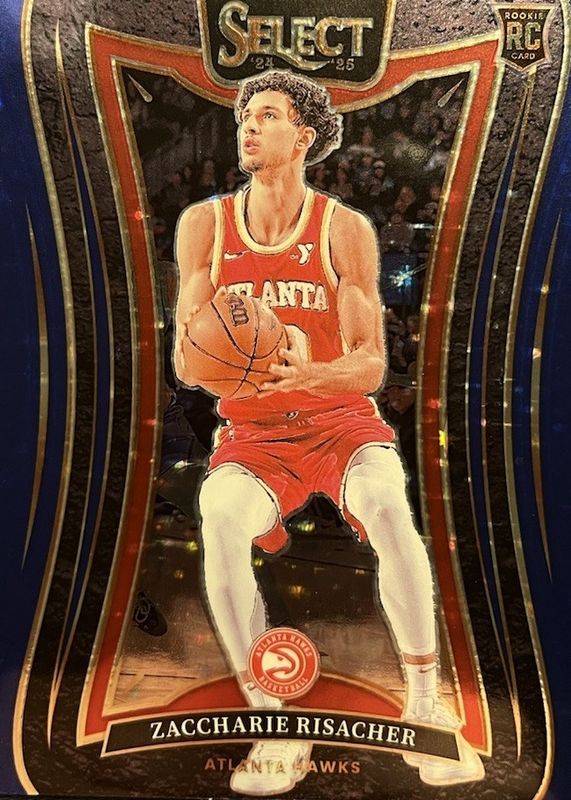 Zaccharie Risacher 2024 Select #379 Mezzanine Blue Stars /20 Rookie RAW