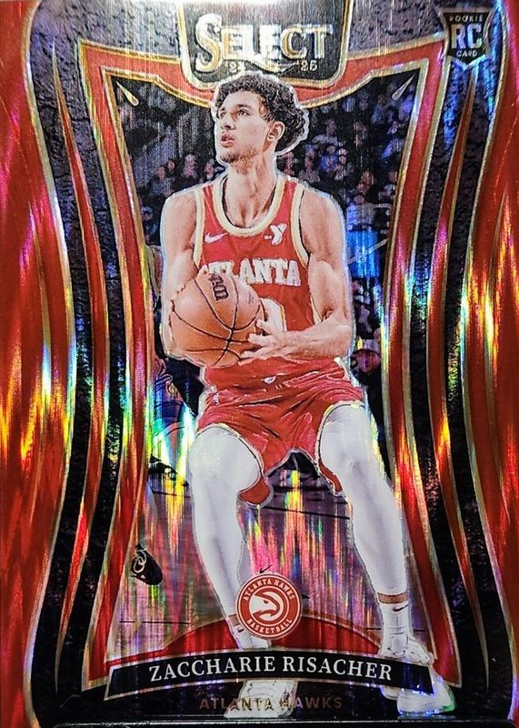 Zaccharie Risacher 2024 Select #379 Mezzanine Red Flash /299 Rookie RAW