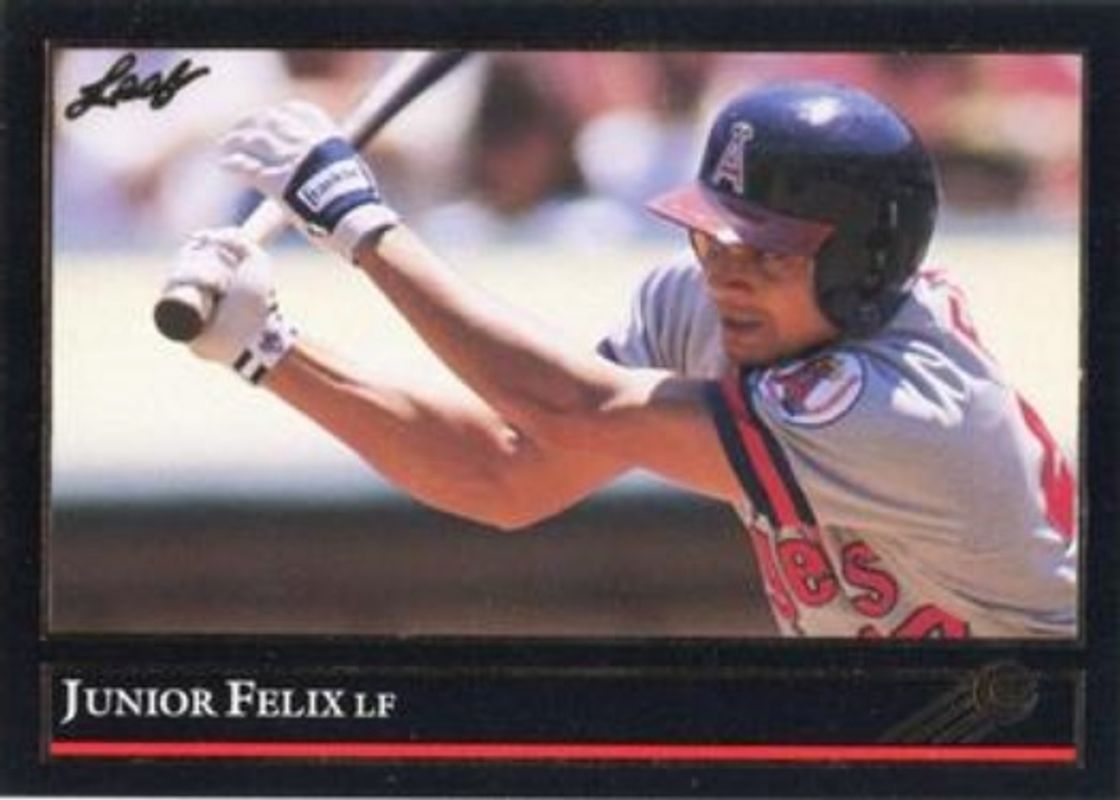 Junior Felix 1992 Leaf #118 Black & Gold RAW