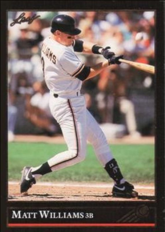 Matt Williams 1992 Leaf #373 Black & Gold RAW
