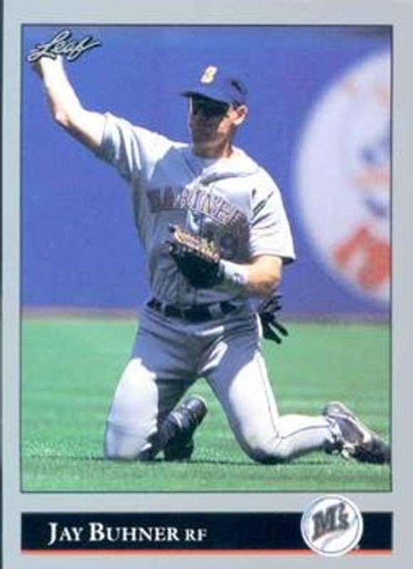Jay Buhner 1992 Leaf #128 Base RAW