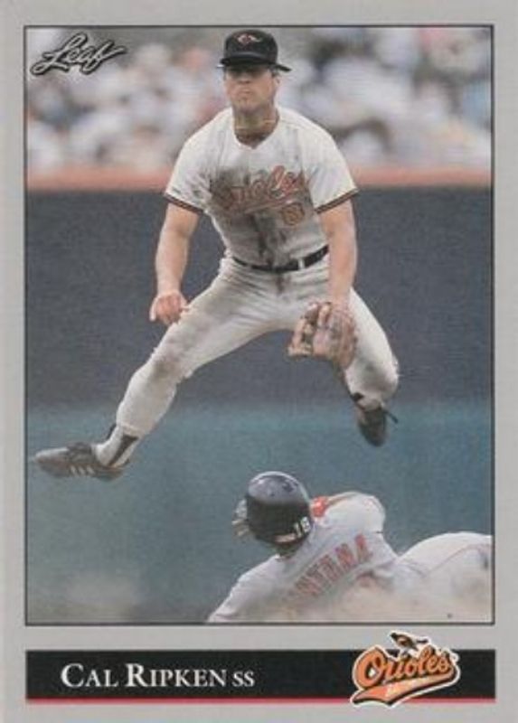 Cal Ripken Jr. 1992 Leaf #52 Base RAW