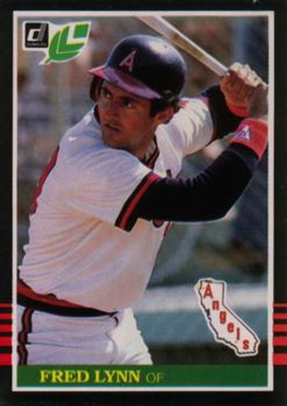 Fred Lynn 1985 Leaf #198 Base RAW