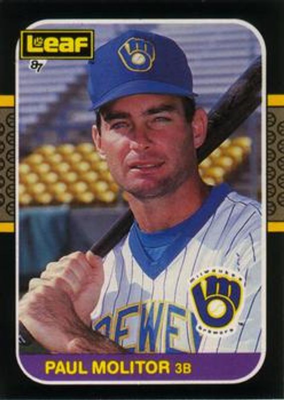 Paul Molitor 1987 Leaf #71 Base RAW