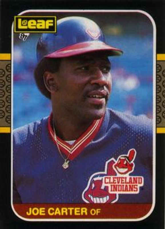 Joe Carter 1987 Leaf #133 Base RAW